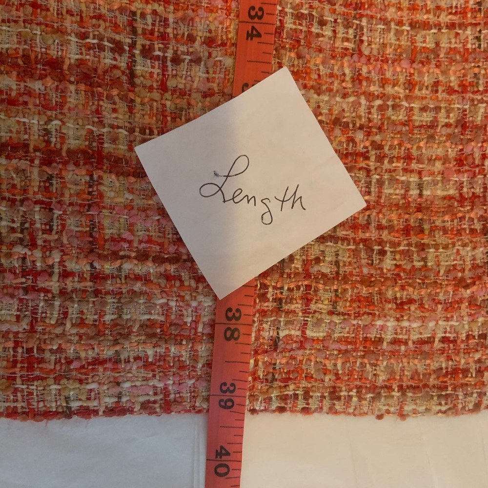 Talbots Pink Orange Red Tweed Sheath Dress Sleeveless Women’s Size 8 NWT - Picture 9 of 10